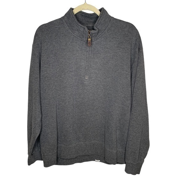 Orvis 100% Cotton‎ Men’s Gray Pullover 1/2 Zip Size Large - Picture 2 of 10